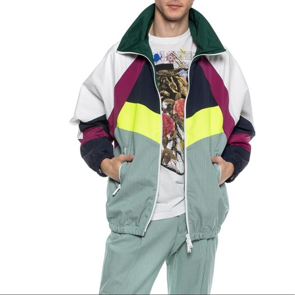 NEW DSQUARED2 Spring 2019 colorblock sports-jacket - Picture 6 of 11